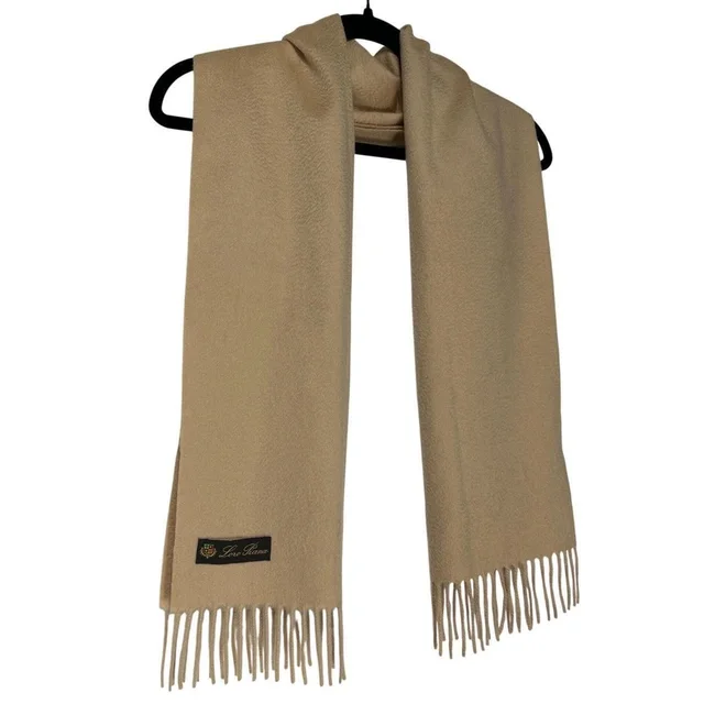 Loro Piana Men's Scarf - Tan in neutral|brown from Depop, photo 1 of 1
