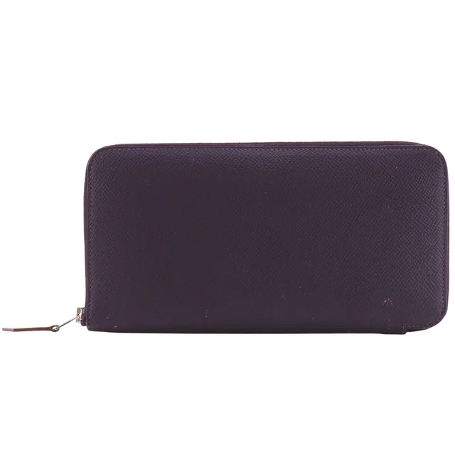 Hermès Azap Silk In Long Veau Purple Silver D Wallet in Purple Calfskin from The Reluxe