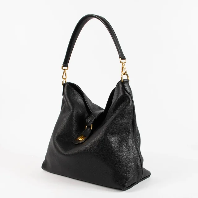 Fendi Turnlock Hobo bag in Black Leather from Labellov, photo 3 of 5