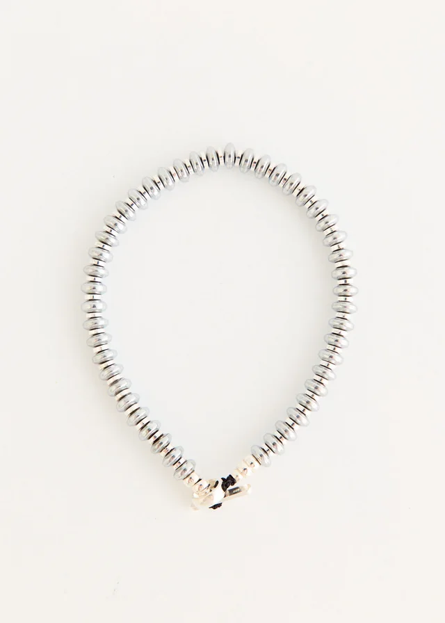 Mikia Hematite Roundel Beads Bracelet from Incu, photo 1 of 1