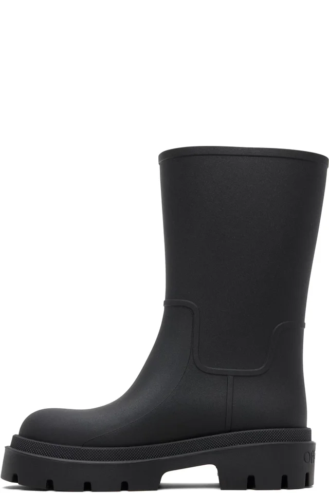 Off-White Black Reboot 'Rainy Days' Boots, photo 3 of 5 from SSENSE