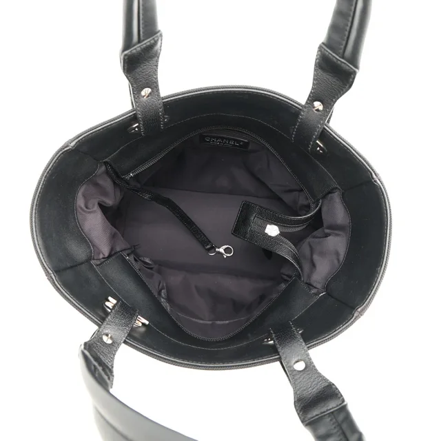 Chanel Paris-Biarritz Tote Bag BlackA34208 PVC Leather Size PM in Leather from GALLERY RARE, photo 5 of 15