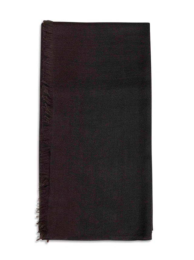 Brunello Cucinelli Cashmere And Silk Scarf — Brown Scarfs in Brown Silk from HEWI