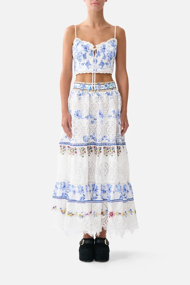 Camilla eBoutique HIGH WAISTED TIERED MIDI SKIRT ALL ABOUT THAT LACE from CAMILLA, photo 1 of 1