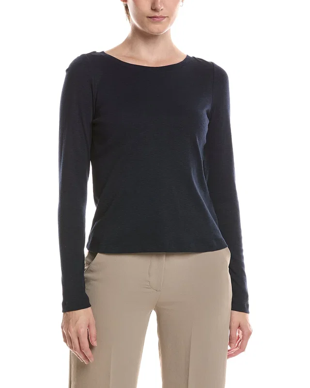 NIC+ZOE Solid Cape Rib Modern Boat T-Shirt, image 1 of 1 from Gilt