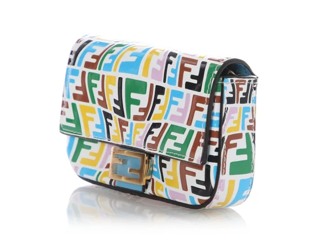 Fendi x Sarah Coleman Nano Multicolor Baguette Charm in Multicolor Leather from Ann's Fabulous Finds, photo 3 of 9