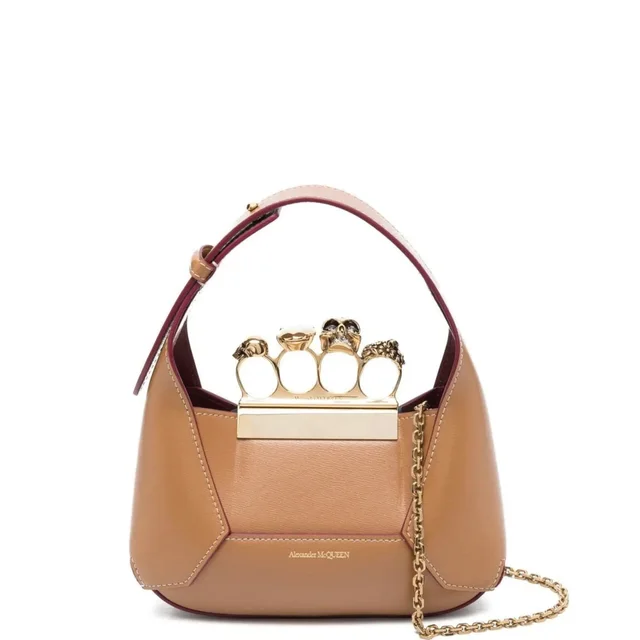Alexander McQueen Jewelled Hobo Mini Bag, Tan/Gold from Cultstatus, photo 1 of 1