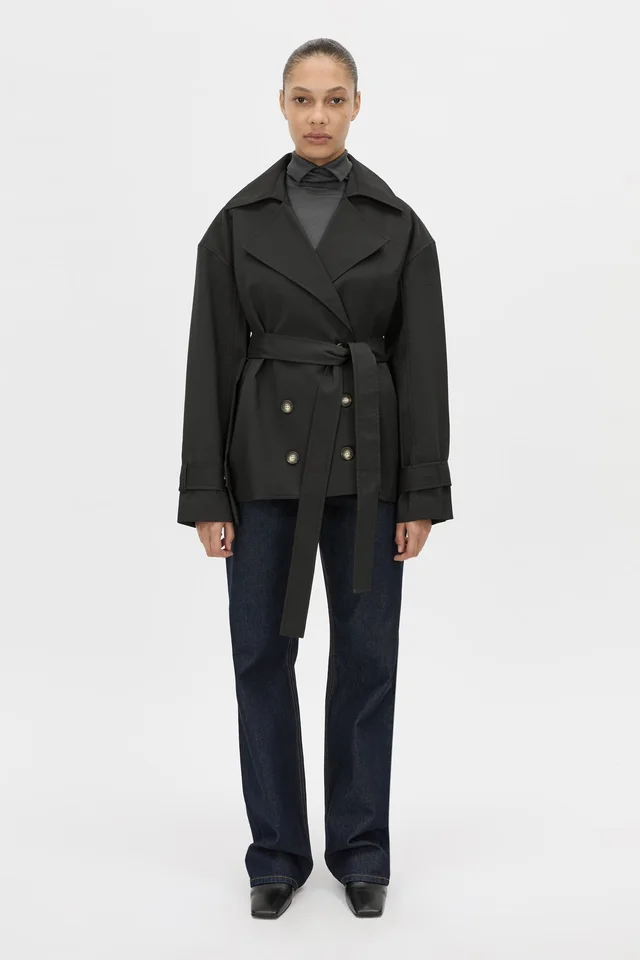 C&M CAMILLA AND MARC SALE Malia Belted Jacket in Black from Camilla and Marc, photo 1 of 1