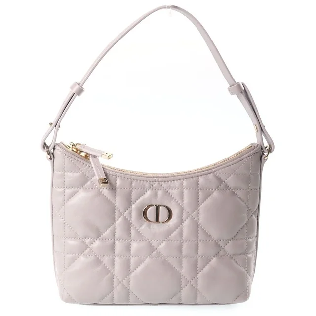 Dior Miss Caro Diorling Macro Cannage Lambskin Mini Bag 2-Way Greige in Taupe Lambskin from The Reluxe