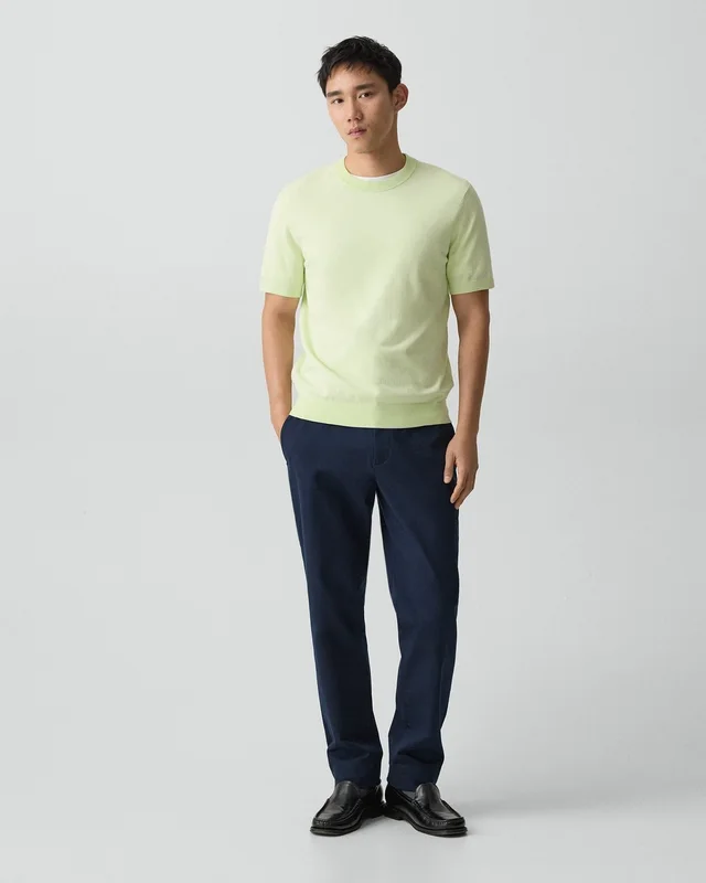 Theory Soris Tee in Light Bilen in FADED LIME 62% Viscose, 38% Polyester; Exclusive Of Elastic, photo 12 of 12 from Theory