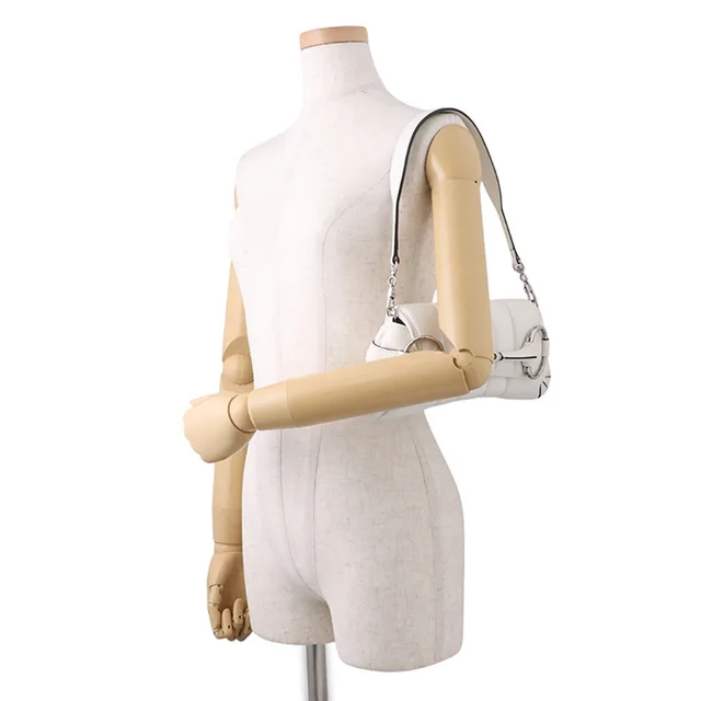 Gucci Horsebit Chain Shoulder Bag White764339 AACU1 9014 Leather Size Small in Leather from GALLERY RARE, photo 2 of 2