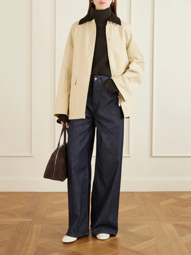 OSSOU Slick Pant high-rise wide-leg jeans in Blue, photo 2 of 2 from NET-A-PORTER (Canada)