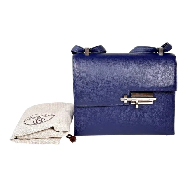 Hermès Verrou 23 cm Blue - A Stamp in Blue from Luxury Promise