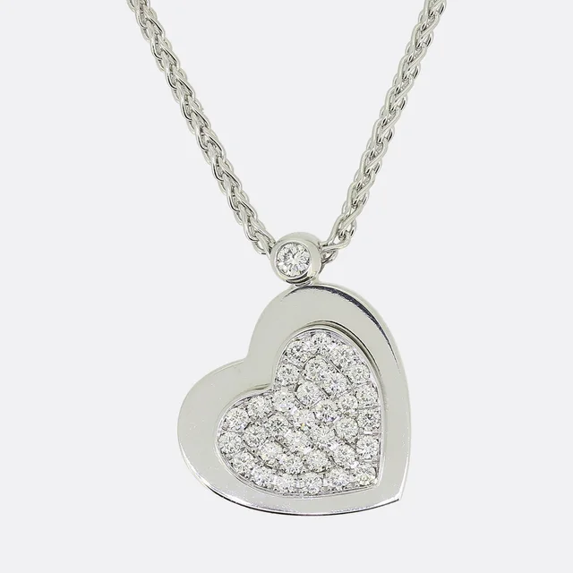 Piaget Love Heart Diamond Necklace from The Vintage Jeweller