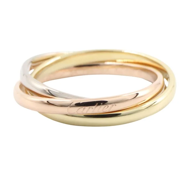 Cartier Ring Trinity SM 18k White Gold in White from The Reluxe