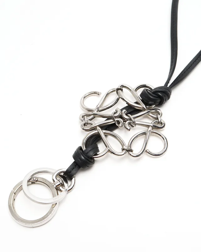 Loewe Anagram and Calfskin Strap Bag Charm in Calfskin from A Retro Tale, photo 3 of 3