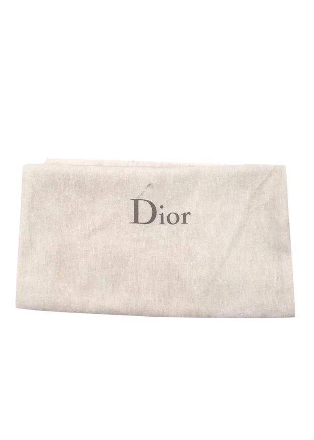 Dior Black Knee High Leather Boots with Fur Detail in Black Leather from HEWI