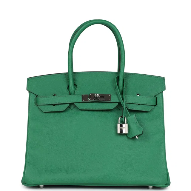 Hermès Birkin 30 Cactus Epsom Palladium Hardware in Epsom leather from Madison Avenue Couture