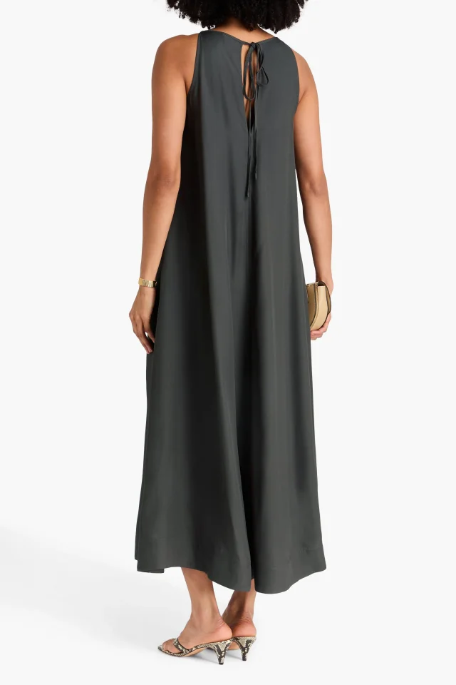 Toteme Cutout satin-crepe maxi dress, photo 3 of 8 from THE OUTNET