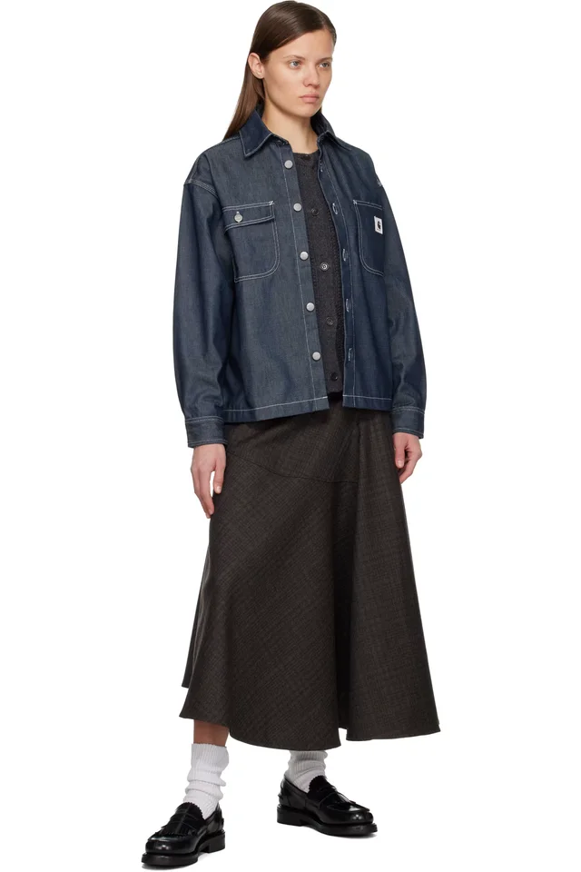 Carhartt Work In Progress Blue Louis Denim Jacket, photo 4 of 4 from SSENSE