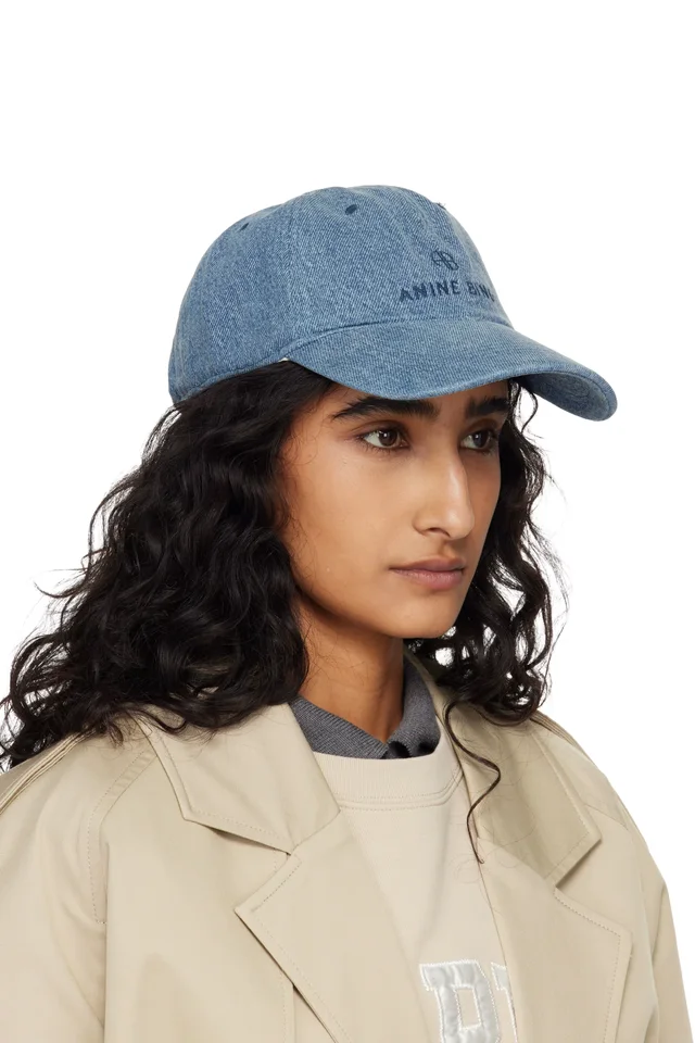 ANINE BING Blue Jeremy Baseball Cap, photo 2 of 3 from SSENSE