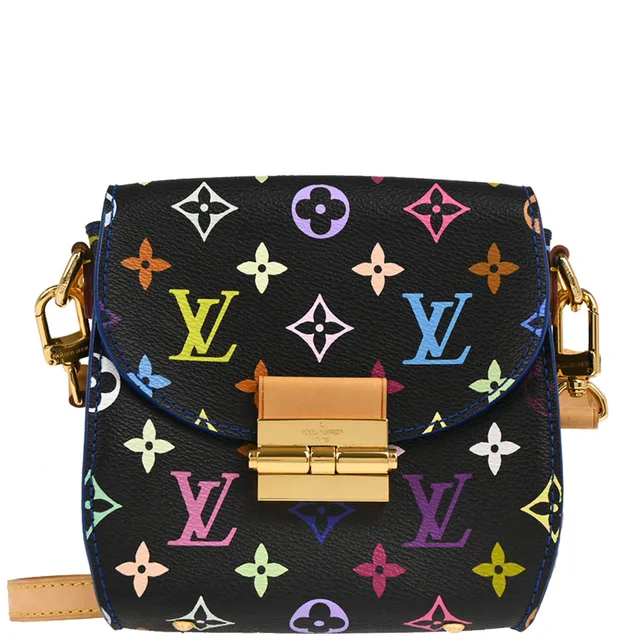 Louis Vuitton 2012 Black Multicolor Heart Breaker Shoulder Bag M40659 in Black Canvas from AMORE Vintage Tokyo