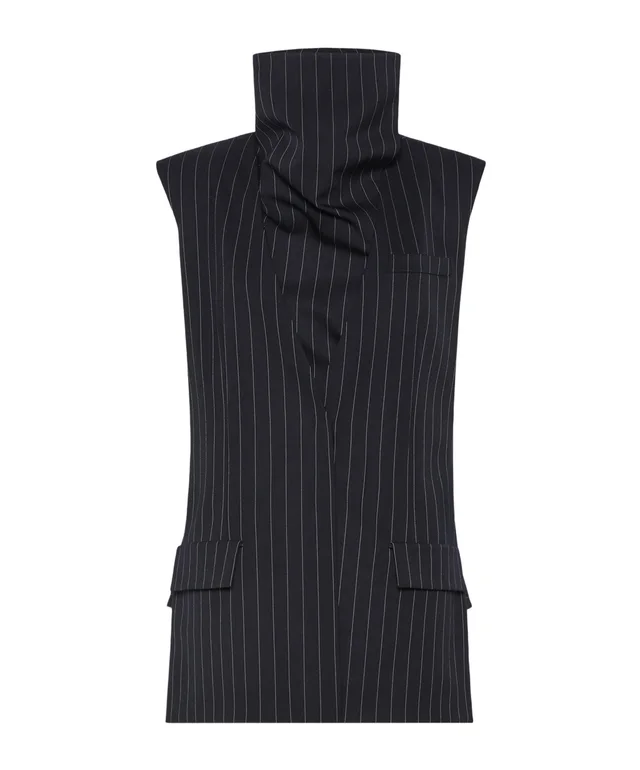 Sportmax Sleeveless pinstripe wool jacket - Black from SENSER, photo 1 of 1