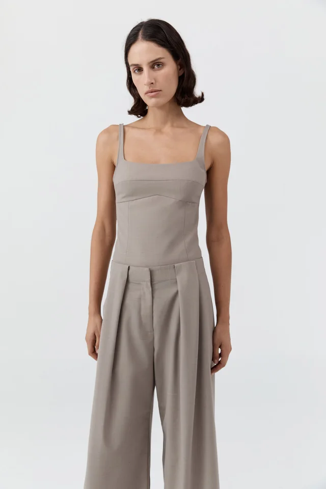 St Agni Tailored Bustier Top - Mousse from St. Agni, photo 1 of 1