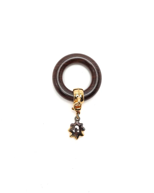 Hermès Star Comet Wood Scarf Ring from A Retro Tale, photo 3 of 3