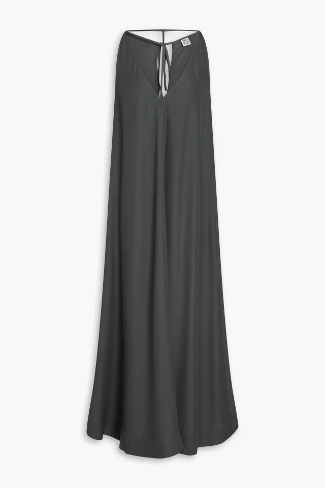 Toteme Cutout satin-crepe maxi dress, photo 5 of 8 from THE OUTNET