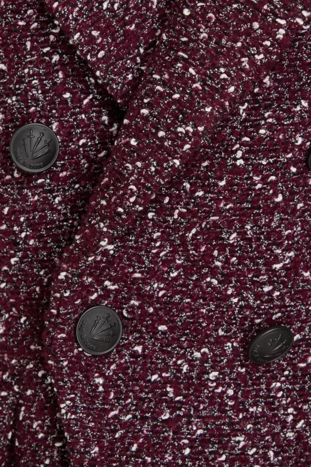 Rag & Bone Preston Double-Breasted Wool-Blend Bouclé-Tweed Blazer in Red, photo 4 of 4 from THE OUTNET