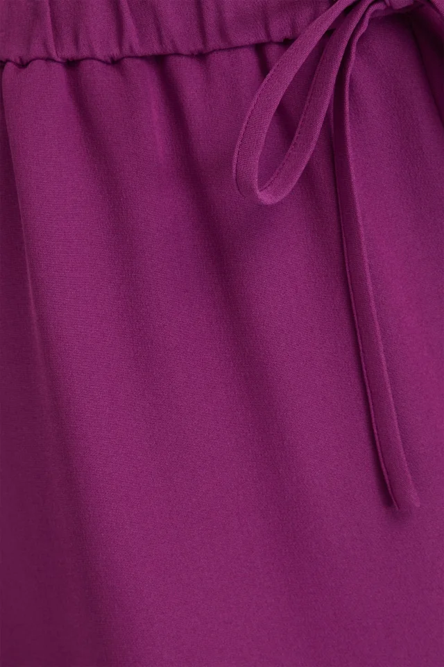 Valentino Garavani Silk-Crepe Drawstring Shorts in Purple, photo 4 of 4 from THE OUTNET