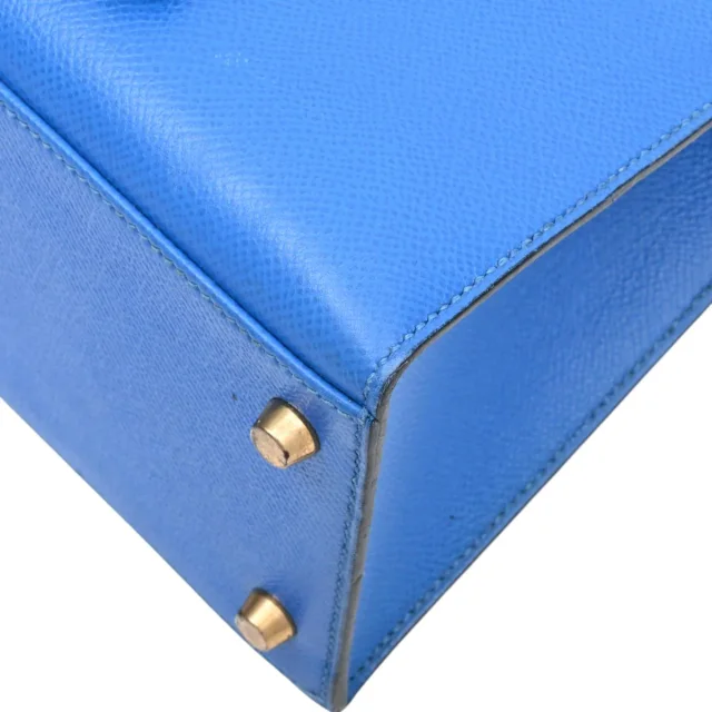 Hermès 1995 Kelly 32 Bleu France/Bleu Indigo in Blue from VINTAGE QOO TOKYO, photo 7 of 18