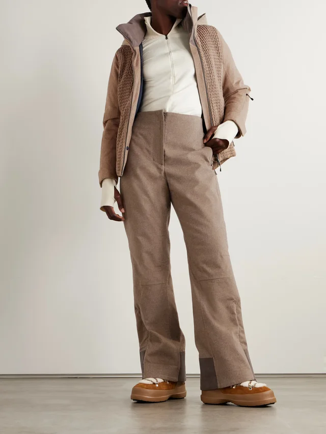 SEASE Armor 2.0 hooded padded cable-knit cashmere ski jacket in Brown, photo 2 of 2 from NET-A-PORTER (Canada)