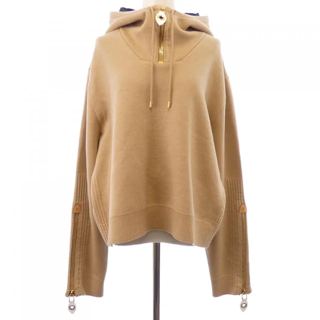 Louis Vuitton Wool Silk Flopped Hoodie in Silk from The Reluxe