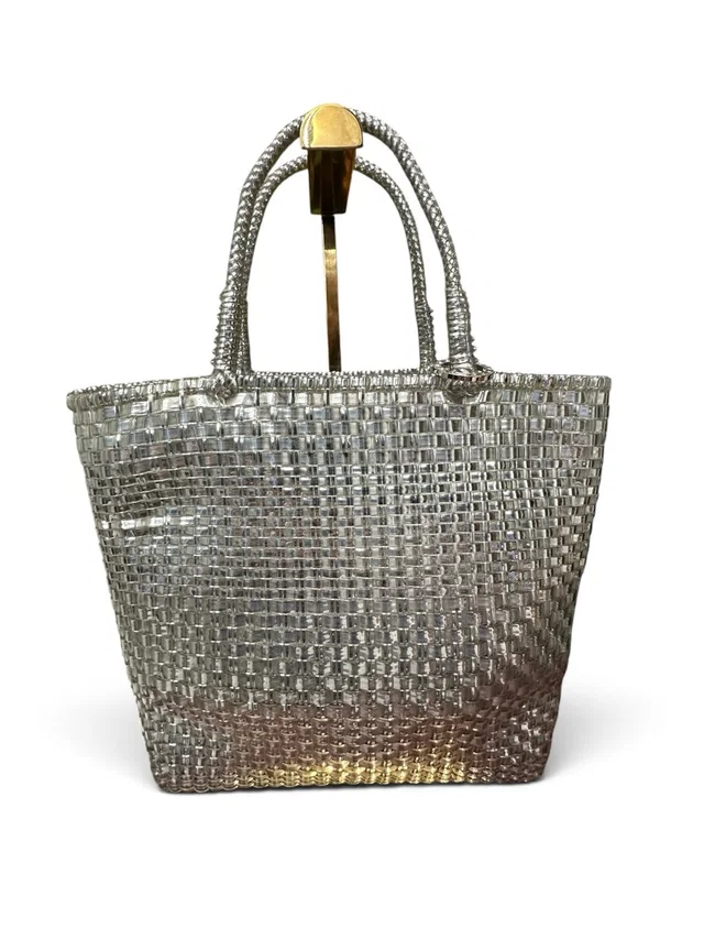 Anteprima Silver Ribbon Wirebag Woven Tote in silver|gray Woven leather from Poshmark