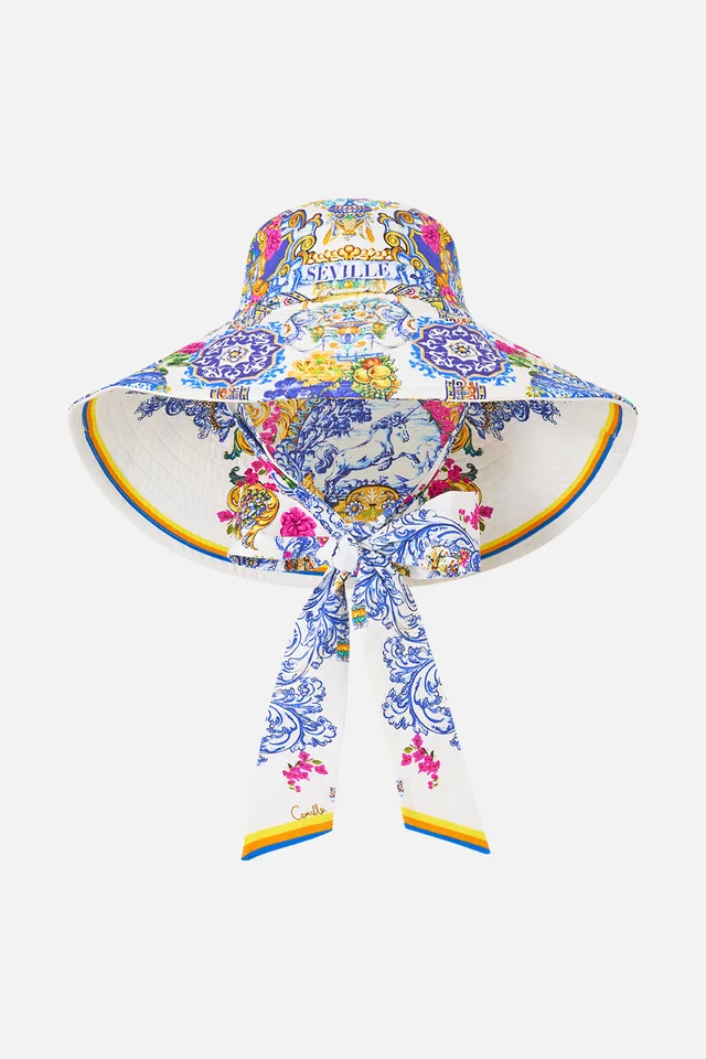 Camilla eBoutique WIDE BRIM BUCKET HAT WITH TIE ESPAÑA NIRVANA from CAMILLA, photo 1 of 1