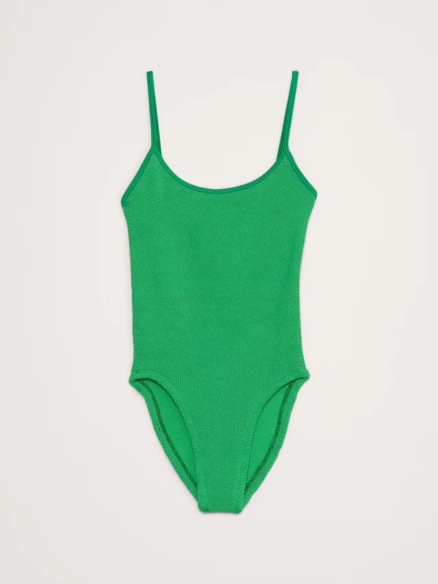 Banana Republic Pamela One-Piece Swimsuit by Hunza G in Emerald Green, photo 4 of 4 from Banana Republic (US)