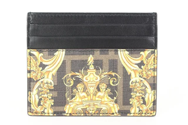 Fendi x Versace Fendace Card Holder Wallet Case in Canvas from Bagriculture