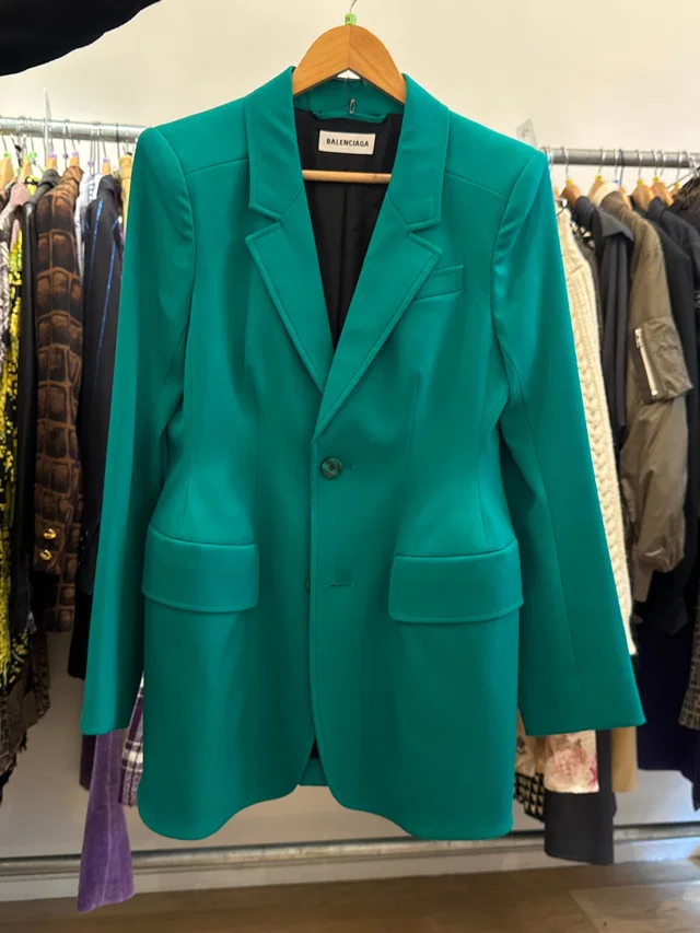 Balenciaga Extracture Green Jacket in Green from Luxury Promise