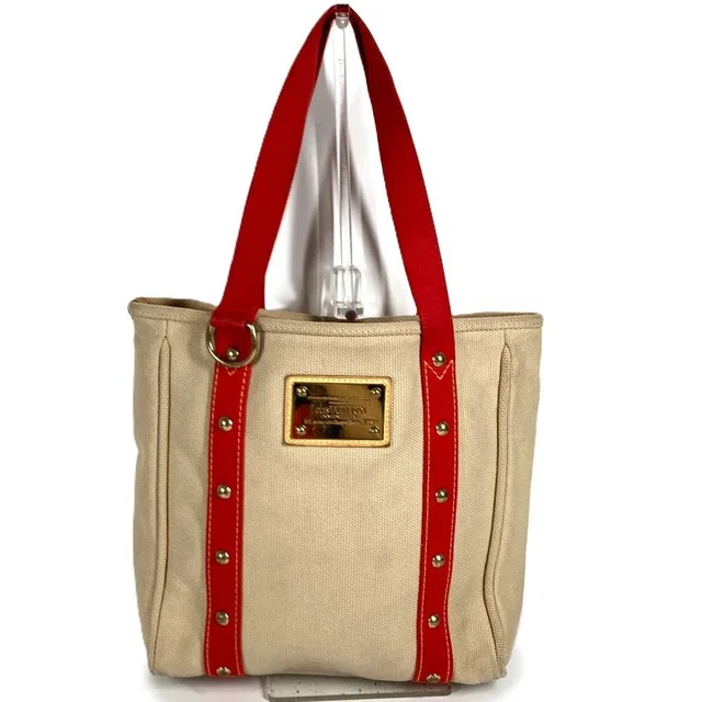 Louis Vuitton Shoulder Bag Cabas MM Canvas Beige in Beige Canvas from The Reluxe