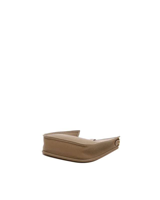 Hermès Evelyne 16 TPM Taurillon Clemence Etoupe Bag in Taupe Clemence leather from A Retro Tale, photo 4 of 8