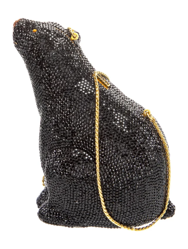 Judith Leiber Crystal Evening Bag in black from The RealReal
