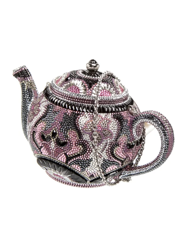 Judith Leiber Crystal Earl Grey Teapot in multicolor Satin from The RealReal, photo 3 of 6