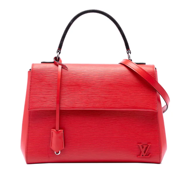 Red Louis Vuitton Epi Cluny MM Satchel in Red Leather from Designer Revival, photo 1 of 1