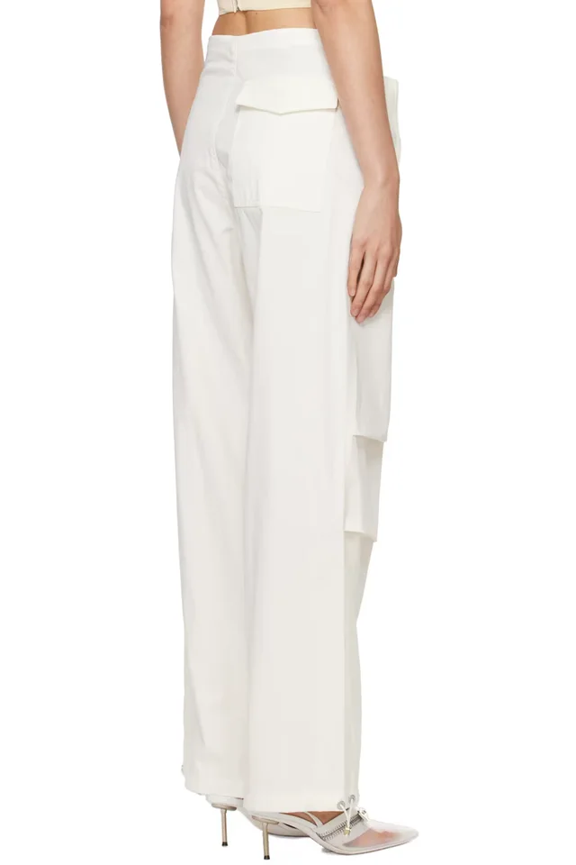 Dion Lee Off-White Parachute Trousers, photo 3 of 4 from SSENSE
