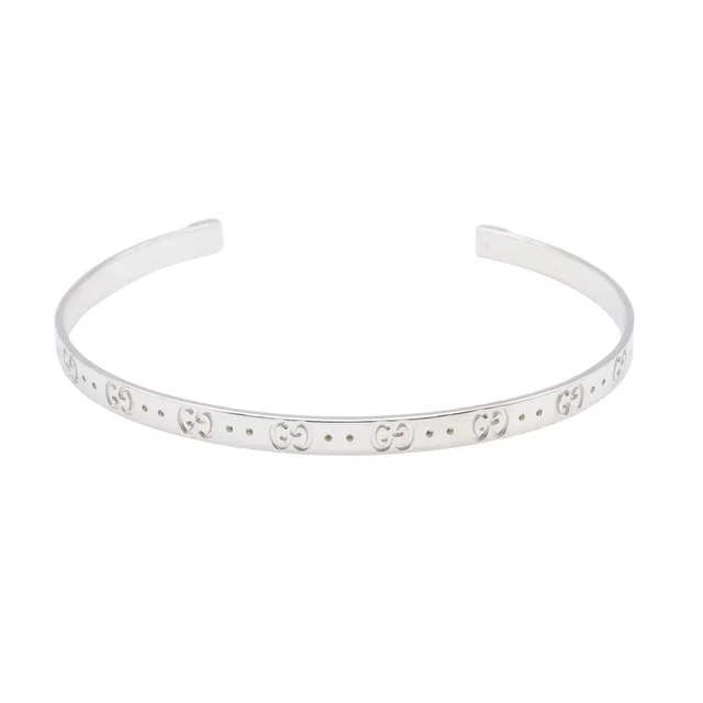 Gucci Bracelet Icon 18 18K White Gold in White from The Reluxe