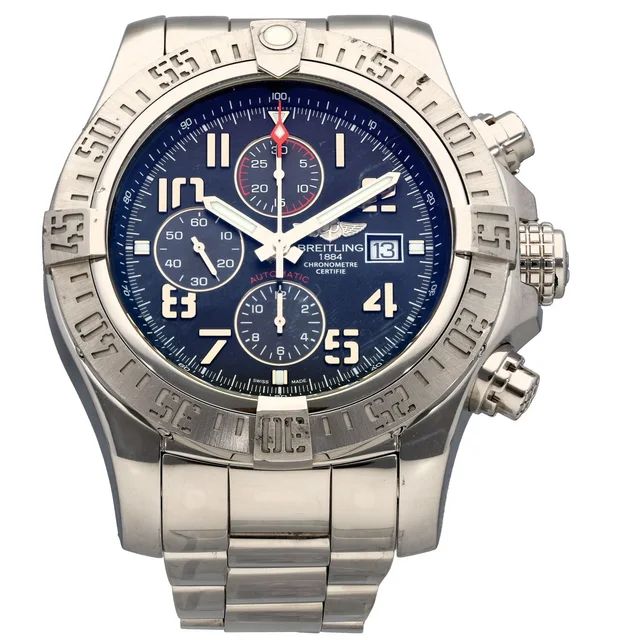 Breitling Super Avenger II A13371 48mm Stainless Steel Watch from H&T