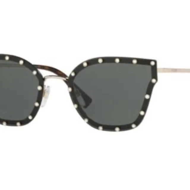 Versace Women's Sunglasses - Black in black from Depop, photo 1 of 1