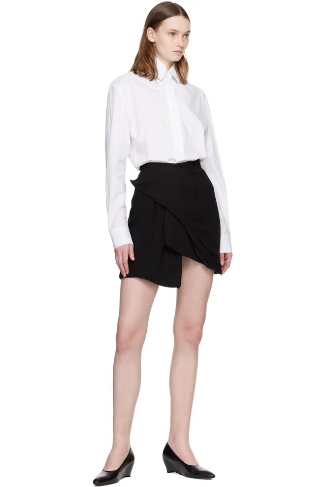 Vivienne Westwood Black Viscose Gauze Zora Miniskirt, photo 4 of 4 from SSENSE